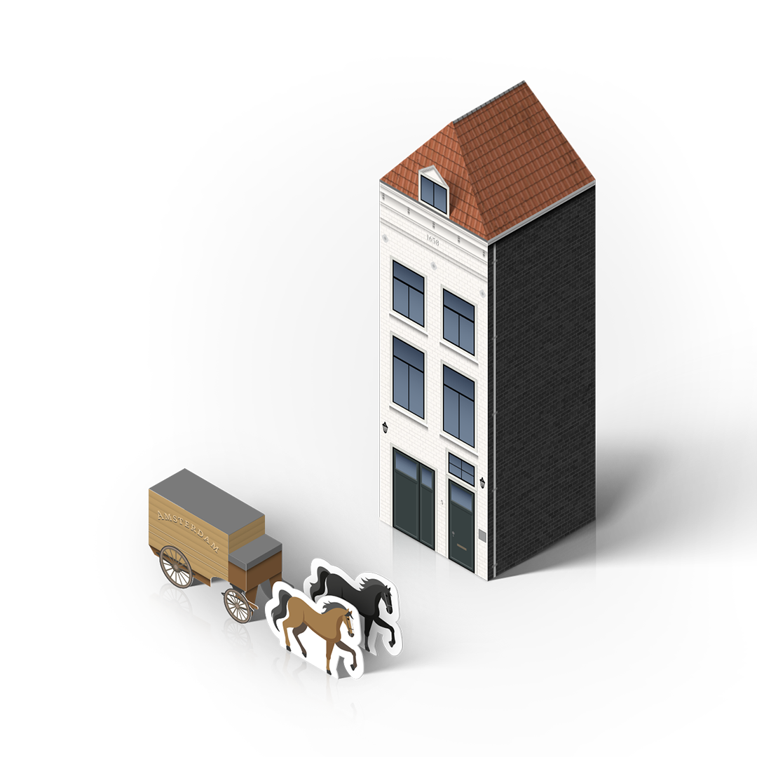 Bouwplaat huisje school wereldoriëntatie