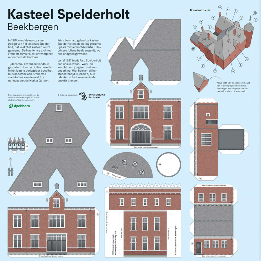 Bouwplaat kasteel Open Monumentendag