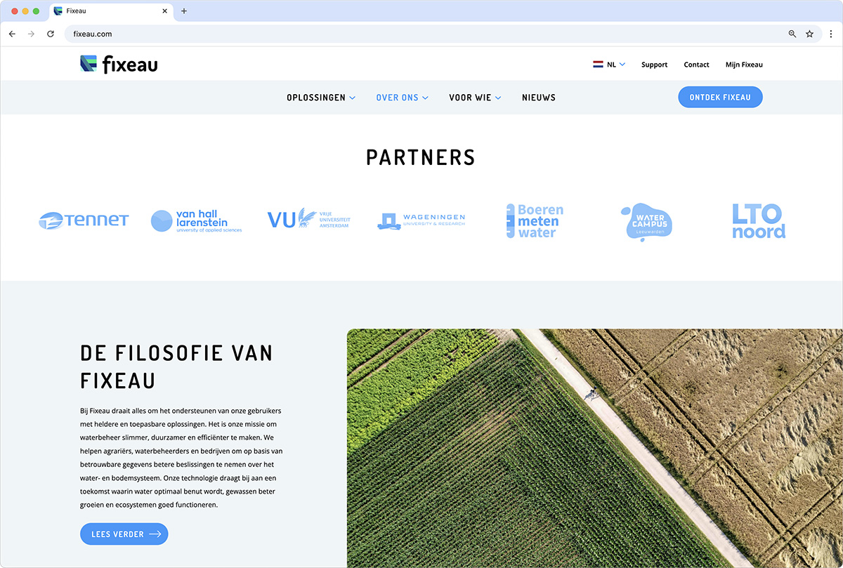 Website redesign Fixeau.com